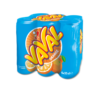 Vaval orange canette 33cl pack
