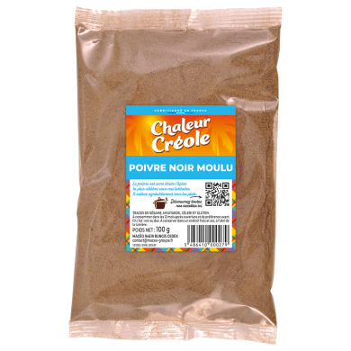 Poivre noir moulu Chaleur...