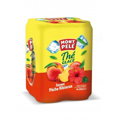 Thé glacé pêche hibiscus...