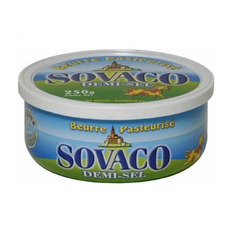 Beurre pasteurisé demi-sel Sovaco