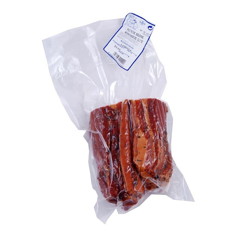 Smoked pork belly meat