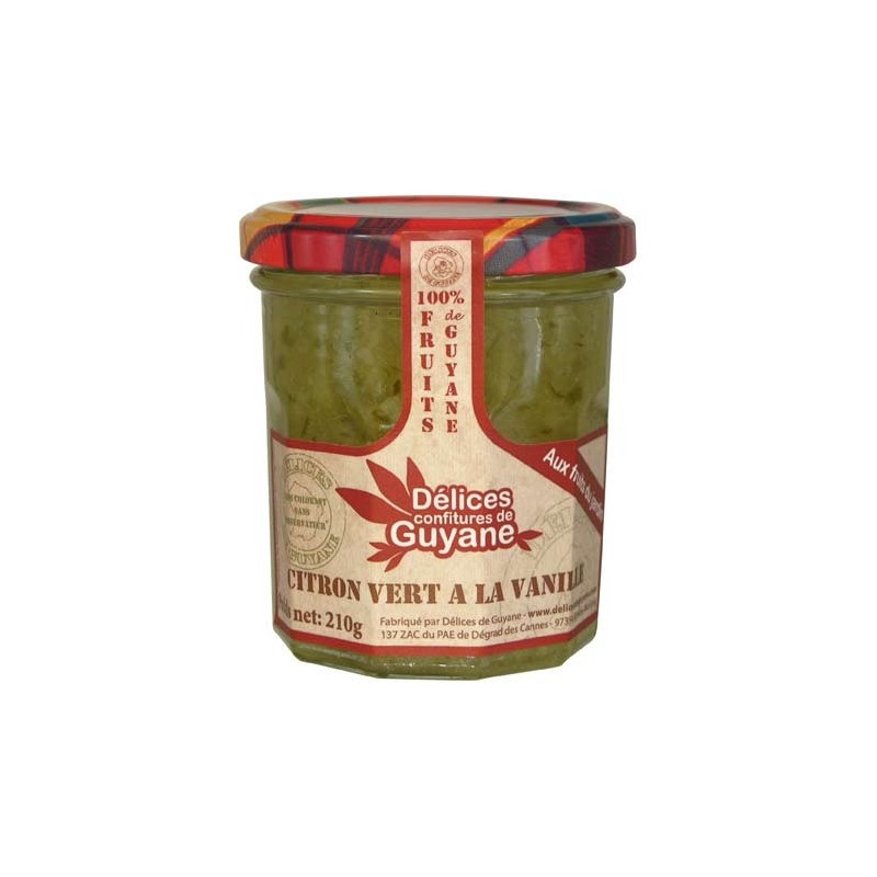 Confiture de citron vert  vanille Délices de Guyane