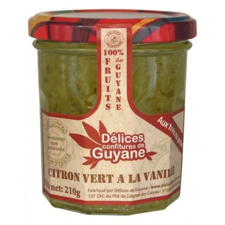 Confiture de citron vert  vanille Délices de Guyane