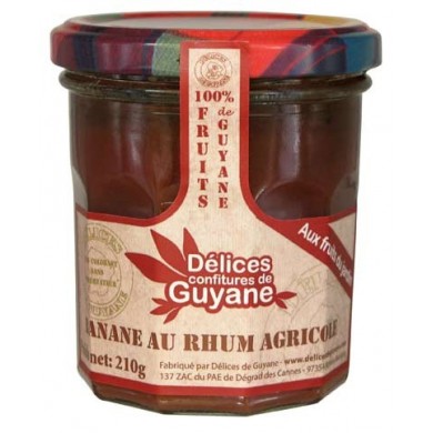 Délices de Guyane banana jam with rum