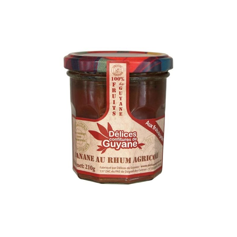 Délices de Guyane banana jam with rum