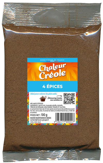 4 EPICES 100g CHALEUR CREOLE