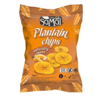 CHIPS BANANE SUCREE 75g SAMAI