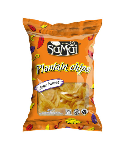 CHIPS BANANE SUCREE (fenêtre) 75g SAMAI