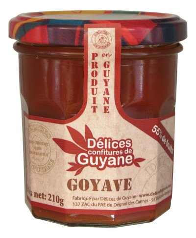 CONFITURE GOYAVE 210g DELICES DE GUYANE