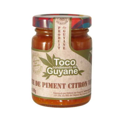 PATE PIMENT CITRON VERT 100gr TOCO