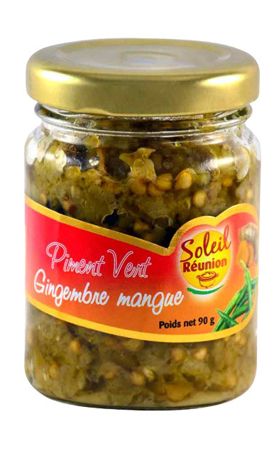 PATE PIMENT VERT GINGEMBRE MANGUE 90g SOLEIL REUNION