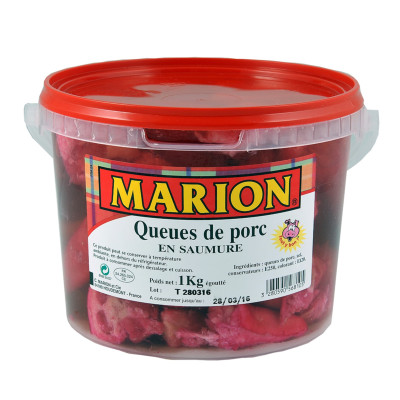 QUEUE DE PORC SEAU 1kg MARION