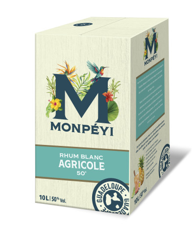 RHUM BLANC AGRICOLE 50° BIB 10L MONPEYI