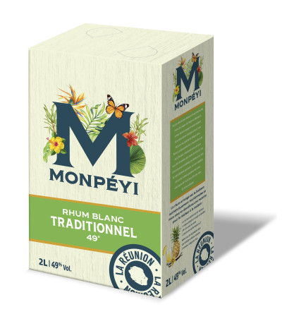 RHUM BLANC TRADITIONNEL 49° BIB 2L MONPEYI