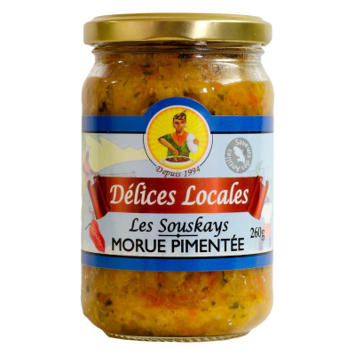 SOUSKAY MORUE PIMENT 200g DELICES LOCALES